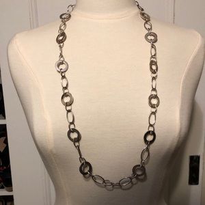Silver Circle Chain Necklace